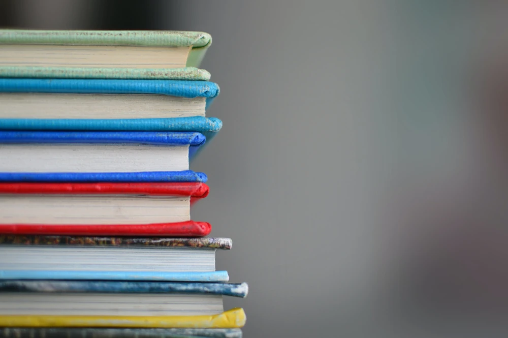 Colorful Stack of Educational Books